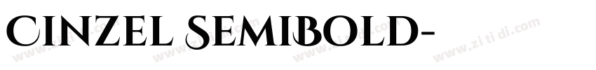 Cinzel SemiBold字体转换